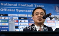 [포토]이용수 위원장,'9월까지 차기 대표팀 감독 계약'