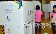 [포토]재보궐 선거 D-1, 투표소 설치 한창