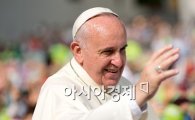 [포토]광화문광장에 등장한 프란치스코 교황 