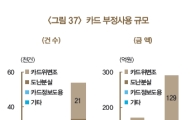 "카드 부정사용 1.7배 늘었다"