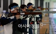 [인천AG]사격, 남자 50m 소총 3자세 단체전 은메달