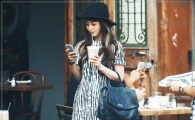 한예슬, 뉴욕 파파라치 포착 '누구랑 함께?'