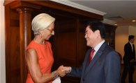 라가르드 IMF 총재 "韓 경제정책 지지한다…펀더멘털 견고"