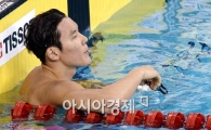 [포토]동메달 확정지은 박태환