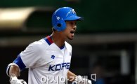 [포토]포효하는 오재원,'짜릿한 추가 투런포'