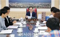 [포토]노희용 동구청장, 7급 이하 직원과 ‘티 타임’ 대화