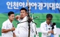 [포토]남자 리커브 단체전 출전한 오진혁