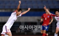 [포토]결승行 확정지은 북한 여자 축구대표팀