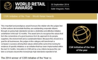 롯데百, 월드 리테일 어워즈 '올해의 CSR 기업賞' 수상