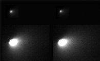 화성정찰위성(MRO)이 찍은 혜성…빛 내뿜다