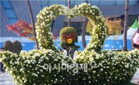 [포토]함평국화축제장 '오리' 와 '뽀로로' 인기