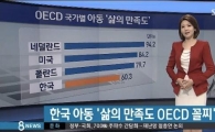 한국, OECD 꼴찌 기록 추가…"아동·청소년 '삶의 만족도' 최하위"