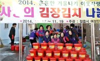 정읍시여성단체협의회, ‘2014년 사랑의 김장김치 나누기 행사’ 훈훈