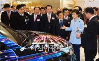 [포토]진시영 소울아트카  둘러보는 박근혜 대통령 