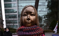 [포토]겨울옷 입은 '평화의 소녀상'