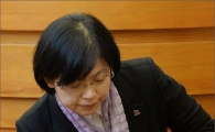 [포토]심판정 나서는 이정희 통진당 대표