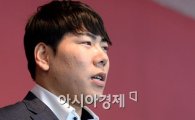 [포토]메이저리그 진출 앞둔 넥센 강정호
