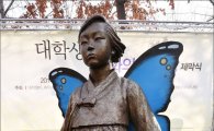 [포토]이화여대 앞에 세워진 '평화의 소녀상'