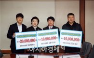 김동석,김진호,이상영 병원장,동신대에  4000만원 기부 