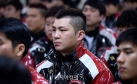 [포토]오지환, '눈길 끄는 헤어스타일'