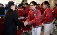 [포토]신년 인사 나누는 넥센 히어로즈