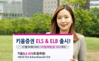 키움證, ELB 및 지수형ELS 등 2종 공모
