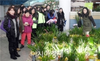광주광역시 '화분 나눔의 장' 시민 발길 이어져