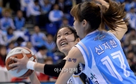 [포토]홍아란, '신지현의 수비를 뚫고'