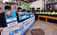 [포토]평통사, '북미대화 6자회담 재개하라'