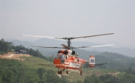 산림헬기로 재선충병 방제 사각지대 찾아낸다