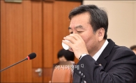 [포토]물 마시는 신제윤 위원장