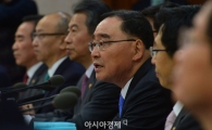 [포토]정홍원 총리 '새로운 총리 중심 혼연일체 대통령 보좌하길'