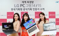 LG전자, "노트북 '그램14' 한 달 1만대 판매 돌파"