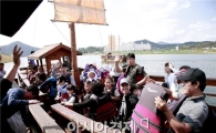 설 명절 나주 황포돛배 매일 운항