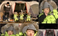 '슈퍼맨' 송일국네 삼둥이, 토끼 캠핑복 입고 생애 첫 캠핑 '깜찍해'