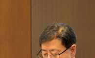 [포토]첫 기자간담회 참석한 김재천 주택금융공사 사장 