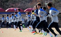 [포토]올림픽 축구대표팀, '훈련은 즐겁게'