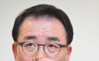 [포토]목 타는 조용병 신임 신한은행장 