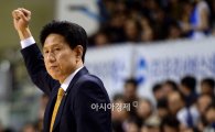 [포토]환호하는 서동철 감독, '승기 잡았어!'