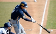 [포토]모창민, '잘 맞은 동점 적시타'