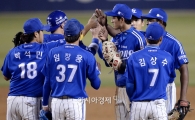 [포토]구자욱, '승리의 하이파이브'