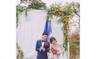 새 신부 윤승아 결혼사진 공개 "김무열과 더 사랑하며 살겠다" 