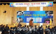 숙련 기술인의 축제 전남도 기능경기대회 개막