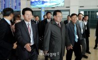 [포토]U대회 사전회의 참석차 입국한 북한 대표단