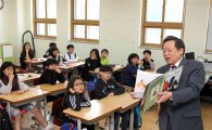 초등학생들에게 책 읽어주는 차성수 금천구청장 