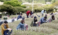 [포토]광주시 북구 신규공직자, 5·18묘지 환경정화 활동