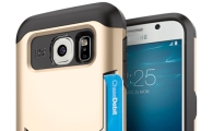 "갤럭시S6+케이스+카드3장＝1.3cm" 슈피겐 케이스