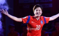 [포토]지소연, '미리보는 월드컵 세리머니'