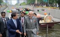 [포토]청계천 둘러보는 모디 인도총리