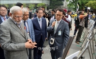 [포토]청계천 방문한 모디 인도총리